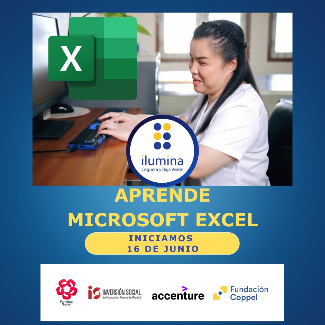 Post convocatoria curso de Microsoft Excel, inicia 16 de junio